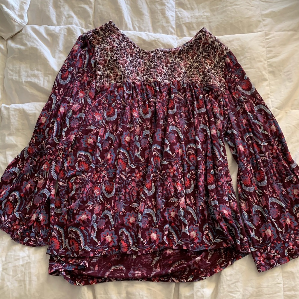 Lucky Brand XL cotton long sleeve flair